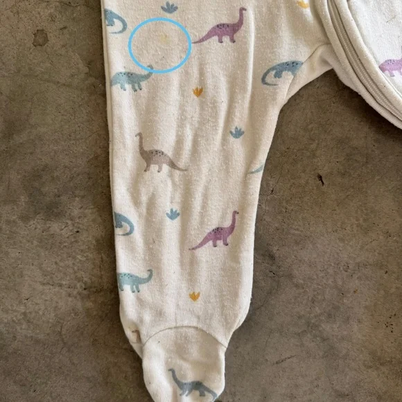 Dino Print Clever Zip Sleepsuit - Picture 10 of 10